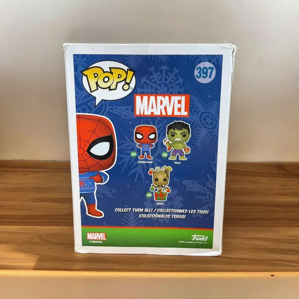 Lot Of 2 Funko Pop! Marvel Spider-Man Vinyl Figures #397 & #470 Bobble Heads‎